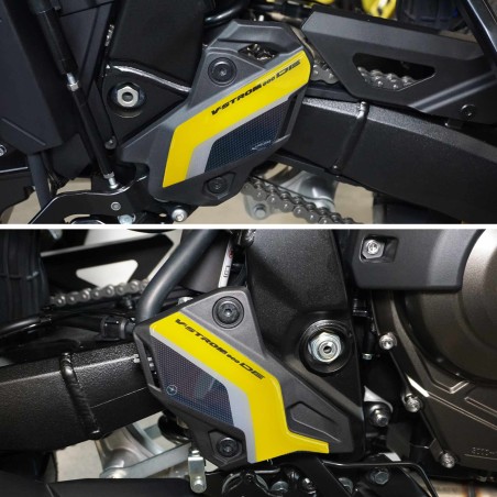 Adesivi 3D Protezioni Battitacco moto compatibili con Suzuki V-Strom 800DE