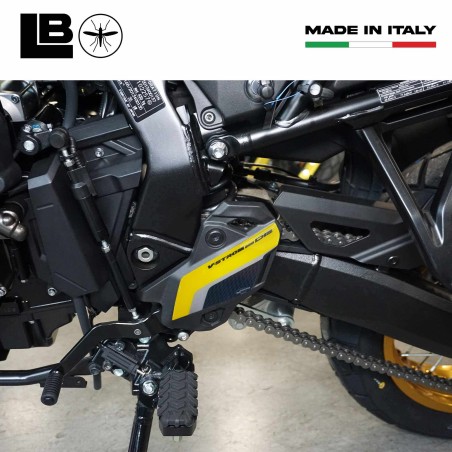 Adesivi 3D Protezioni Battitacco moto compatibili con Suzuki V-Strom 800DE