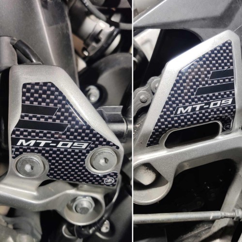 Adesivi 3D Protezioni Battitacco moto compatibili con Yamaha Mt-09 2017-2020