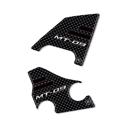 Pegatinas 3D protectores de talón de la motocicleta compatible con Yamaha Mt-09 2017-2025 2