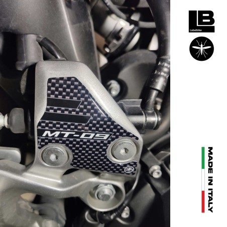 Pegatinas 3D protectores de talón de la motocicleta compatible con Yamaha Mt-09 2017-2025