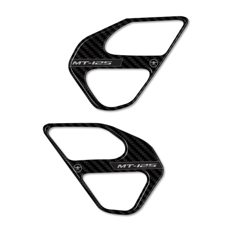 Adesivi 3D Protezioni Battitacco moto compatibili con Yamaha Mt-125 2020-2023