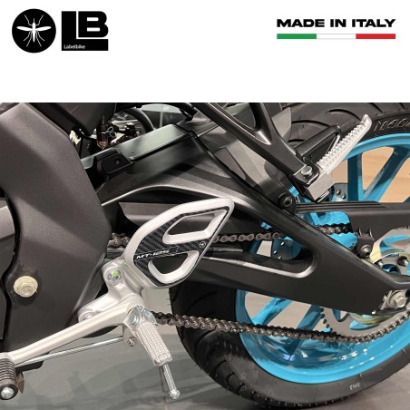 Adesivi 3D Protezioni Battitacco moto compatibili con Yamaha Mt-125 2020-2023