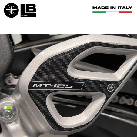 Adesivi 3D Protezioni Battitacco moto compatibili con Yamaha Mt-125 2020-2023