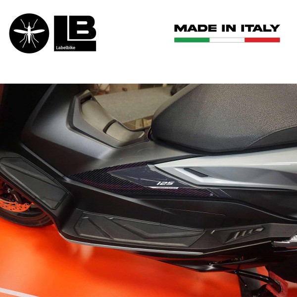 Pegatinas 3D Boomerang protectores laterales compatibles con Honda Forza 125 2022-23