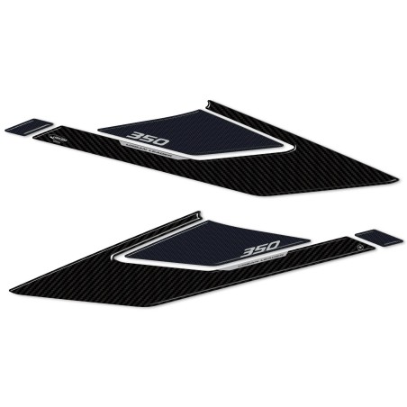 Adesivi 3D Protezioni Boomerang laterali compatibili con Honda Forza 350 2022-23