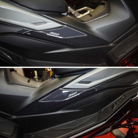 Pegatinas 3D Boomerang protectores laterales compatibles con Honda Forza 350 2022-25