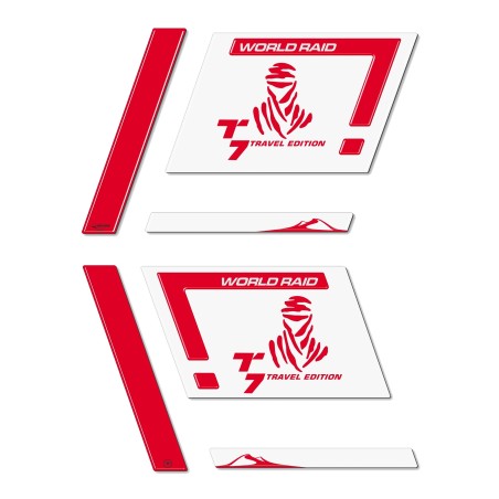 Adhesivos 3D para Protecciones de Bolsas Laterales compatibles con motos Yamaha Tenere 700