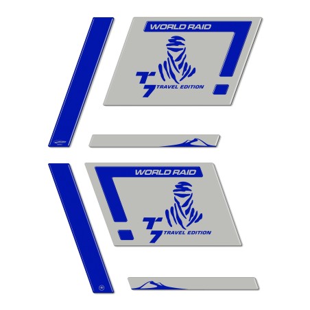 Adhesivos 3D para Protecciones de Bolsas Laterales compatibles con motos Yamaha Tenere 700
