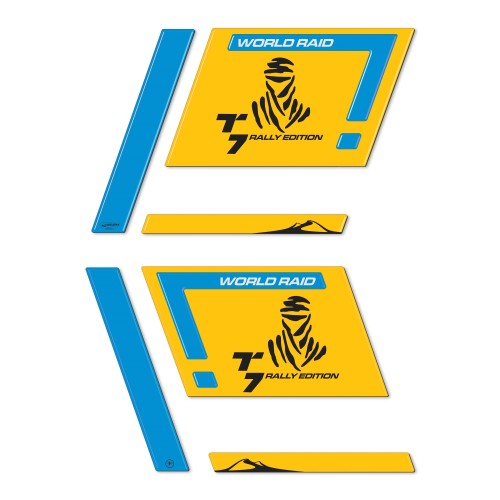 3D Stickers Side Protection Bags compatible with Yamaha Tenere 700 Rally 2