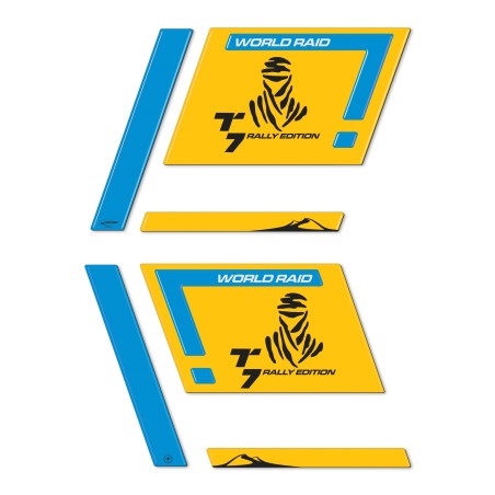 Adhesivos 3D Protección Bolsas Laterales compatibles con Yamaha Tenere 700 Rally