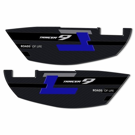 Adesivi 3D Protezioni Borse Laterali compatibili con Yamaha Tracer 9 2021-2024