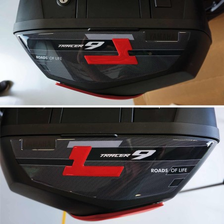 Adesivi 3D Protezioni Borse Laterali compatibili con Yamaha Tracer 9 2021-2024
