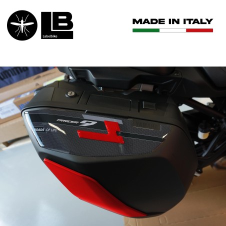 Adesivi 3D Protezioni Borse Laterali compatibili con Yamaha Tracer 9 2021-2024