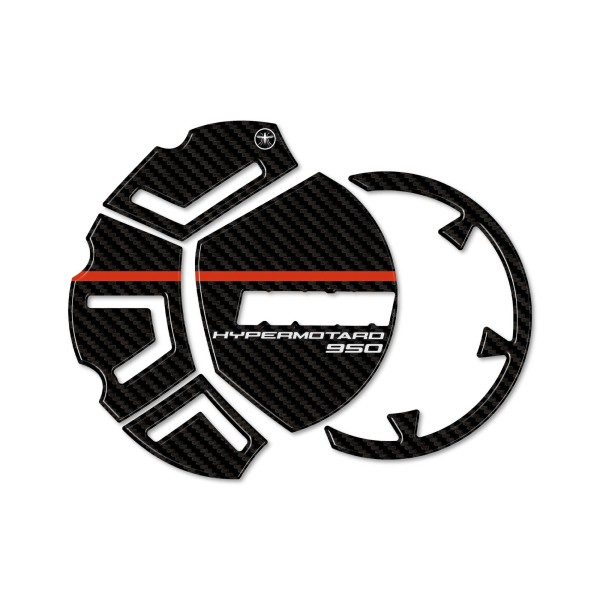Adesivi 3D Protezioni carter compatibili con Ducati Hypermotard 950 SP 2019-24