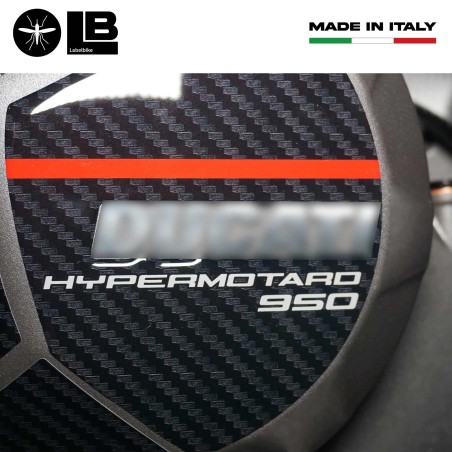 Adesivi 3D Protezioni carter compatibili con Ducati Hypermotard 950 SP 2019-24