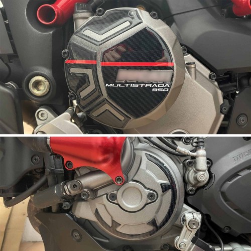 Adesivi 3D Protezioni carter moto compatibili con Ducati Multistrada 950 2019-21