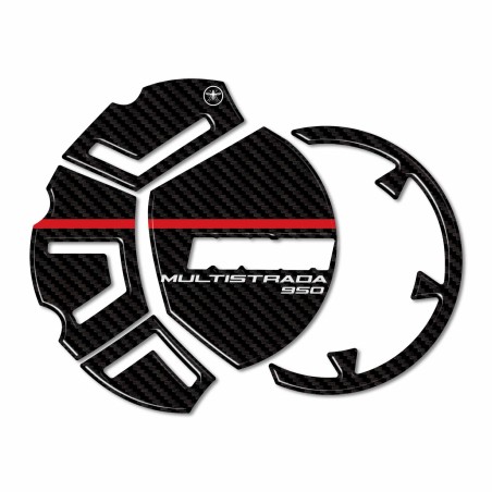 Adesivi 3D Protezioni carter moto compatibili con Ducati Multistrada 950 2019-21