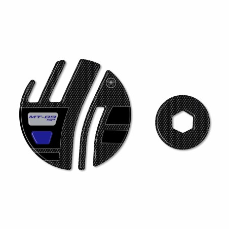 Adesivi 3D Protezioni carter moto compatibili con Yamaha Mt09 Mt-09 SP 2021-23