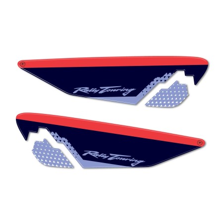 Adesivi 3D protezioni fianchetti coda moto compatibili con Honda Transalp 2023