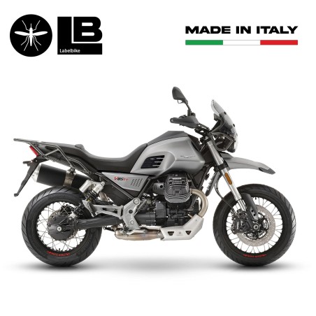 Adhesivos de protección lateral 3D compatibles con Moto Guzzi V85 TT 2019-2023