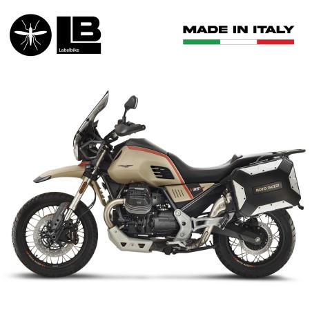 Adhesivos de protección lateral 3D compatibles con Moto Guzzi V85 TT 2019-2023