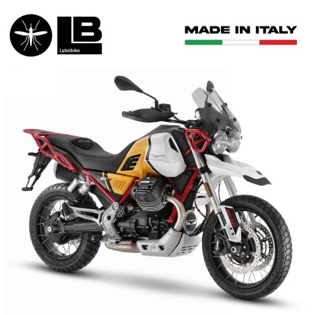Adhesivos de protección lateral 3D compatibles con Moto Guzzi V85 TT 2019-2023