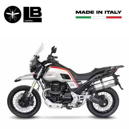 Adhesivos de protección lateral 3D compatibles con Moto Guzzi V85 TT 2019-2023
