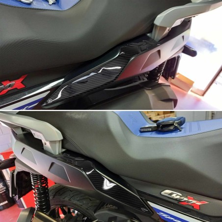 3D Aufkleber hinten Seitenschutz kompatibel mit BMW C400X