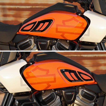 Adesivi 3D Protezioni laterali moto compatibili con Harley Davidson Pan America