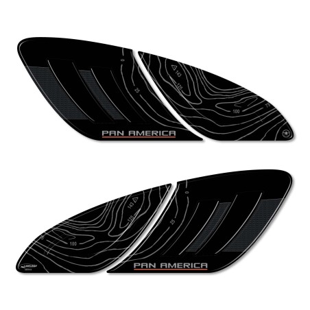 Adesivi 3D Protezioni laterali moto compatibili con Harley Davidson Pan America