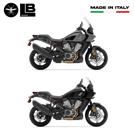 Adesivi 3D Protezioni laterali moto compatibili con Harley Davidson Pan America