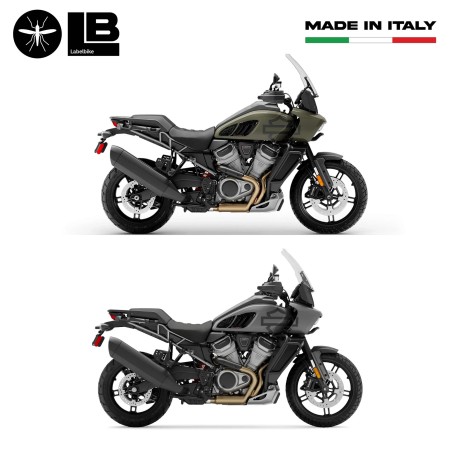 Adesivi 3D Protezioni laterali moto compatibili con Harley Davidson Pan America