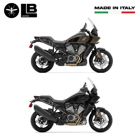 Adesivi 3D Protezioni laterali moto compatibili con Harley Davidson Pan America