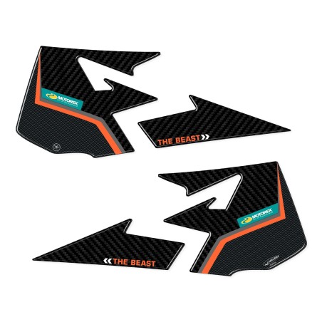 Adesivi 3D Protezioni laterali moto compatibili con KTM 1290 Super Duke R 2021