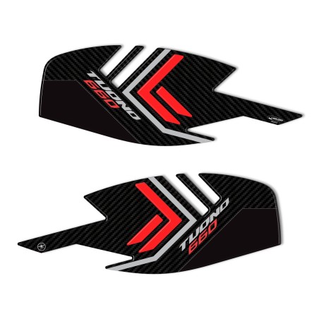 Stickers 3D Protections latérales de réservoir compatibles avec Aprilia Tuono 660 2022