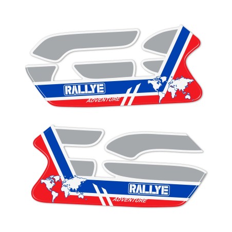 Adesivi 3D Protezioni Laterali serbatoio compatibili con BMW Rallye ADV 1250 gs