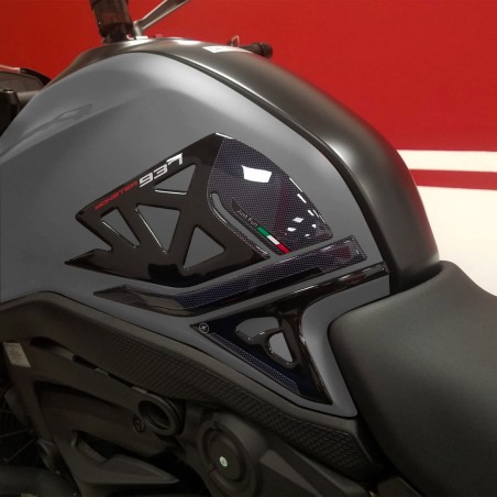 Adesivi 3D Protezioni Laterali serbatoio compatibili con Ducati Monster 937 2021