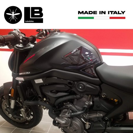 Adesivi 3D Protezioni Laterali serbatoio compatibili con Ducati Monster 937 2021