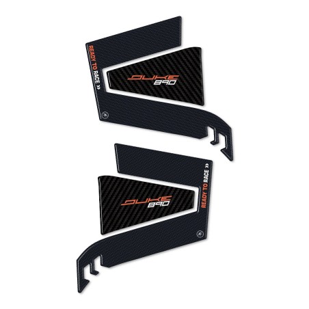 Adesivi 3D Protezioni Laterali serbatoio compatibili con Ktm 890 Duke 2021