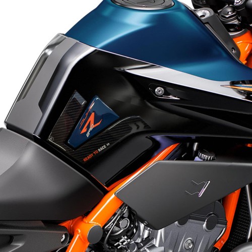 Adesivi 3D protezioni laterali serbatoio compatibili con KTM 890 Duke R 2022-23