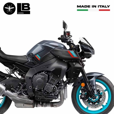 Adesivi 3D protezioni laterali serbatoio compatibili con Yamaha MT-10 SP 2022-23