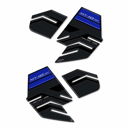 Adesivi 3D protezioni laterali serbatoio compatibili con Yamaha MT-10 SP 2022-23