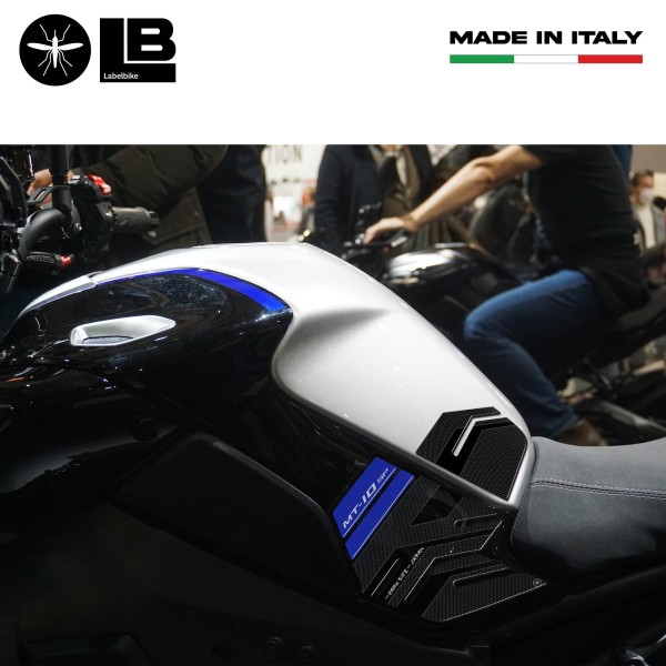 Adesivi 3D protezioni laterali serbatoio compatibili con Yamaha MT-10 SP 2022-23