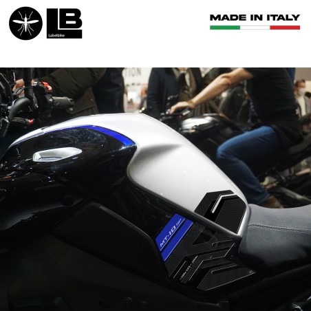Adesivi 3D protezioni laterali serbatoio compatibili con Yamaha MT-10 SP 2022-23