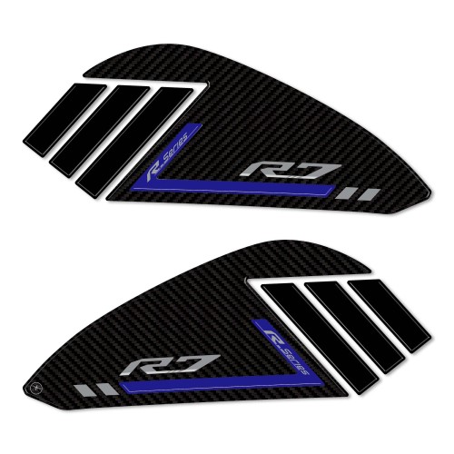 3D Seitentankschutz Aufkleber kompatibel mit Yamaha R7 2021-2025 2