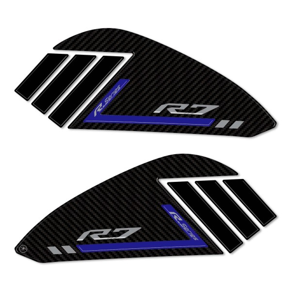 Pegatinas protectoras laterales 3D compatibles con Yamaha R7 2021-2025
