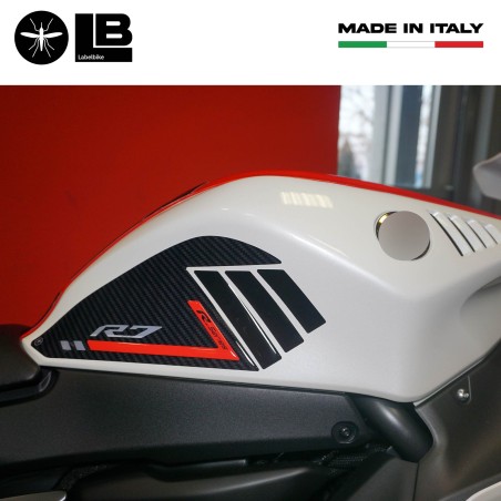 Adesivi 3D protezioni laterali serbatoio compatibili con Yamaha R7 2021-2022