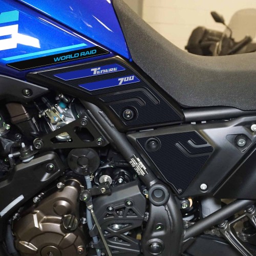 Adesivi 3D Protezioni Laterali serbatoio compatibili con Yamaha Tenere 700 2022