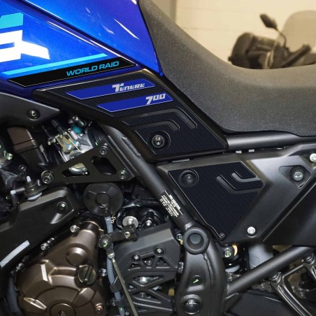 Adesivi 3D Protezioni Laterali serbatoio compatibili con Yamaha Tenere 700 2022